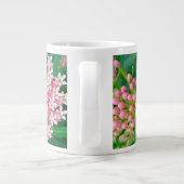 ミルクウィード赤アスレピアスマー開花ジャンボ ジャンボコーヒーマグカップ (裏面)