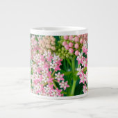 ミルクウィード赤アスレピアスマー開花ジャンボ ジャンボコーヒーマグカップ (正面)