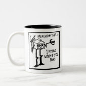 ミルクウォーカーは…..ミーム ツートーンマグカップ (左)