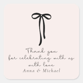 ミルクエレガントピンクありがとう スクエアシール