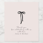 ミルクエレガントピンクありがとう ワインラベル (シングルラベル)