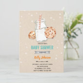 ミルククッキーシャワーバースデー招待状 招待状 (スタンド正面)