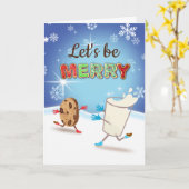 ミルククッキーベーキングベーカリーパーソナライズされた カード (黄色い花)