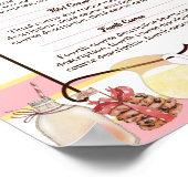 ミルククッキー焼き販売クリスマスメパーソナライズされたニュー ポスター (角)