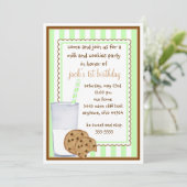 ミルククッキー誕生日招待状 招待状 (スタンド正面)