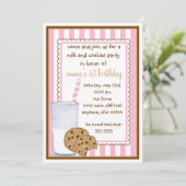 ミルククッキー誕生日招待状 招待状 (スタンド正面)