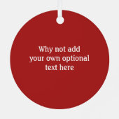 ミルクケーキスライス – Tres Leches Sponge – あなたのテキストM メタルオーナメント (裏面)