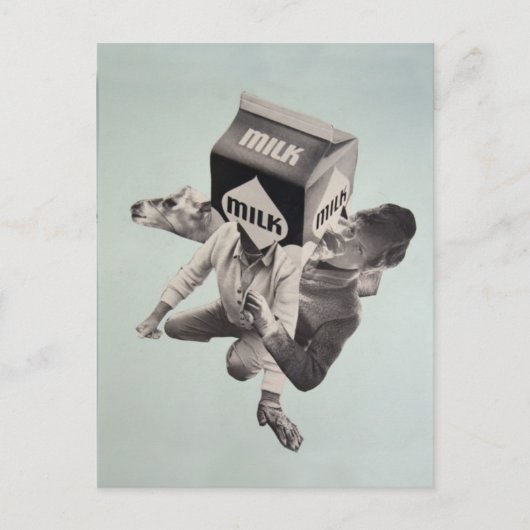 ミルクコラージュはがき ポストカード (正面)