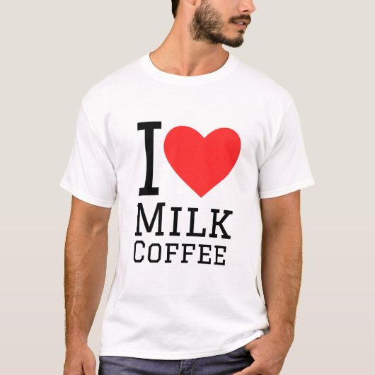ミルクコーヒーが大好き Tシャツ (正面)