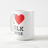 ミルクコーヒーが好き コーヒーマグカップ (正面左)