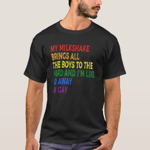 ミルクシェイクは男の子達を庭に連れて行く俺はgだ tシャツ