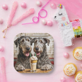 ミルクシェイクを共有するアイルランドの猟犬 ペーパープレート (パーティー)