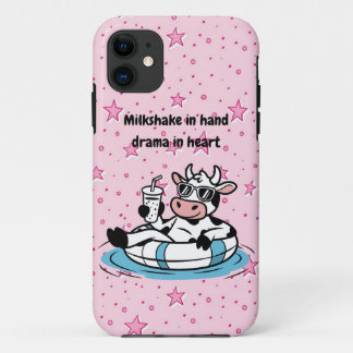 ミルクシェイクを手に、ドラマを胸に | クールカウ iPhone 11 ケース