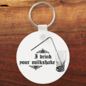 ミルクシェイクを飲む キーホルダー (正面)