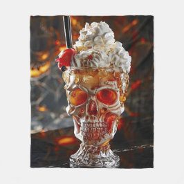 ミルクシェイクスカルカップ フリースブランケット