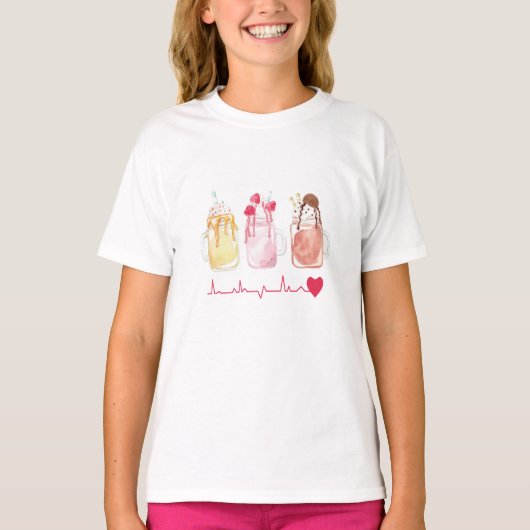 ミルクシェイク大好き Tシャツ (正面)