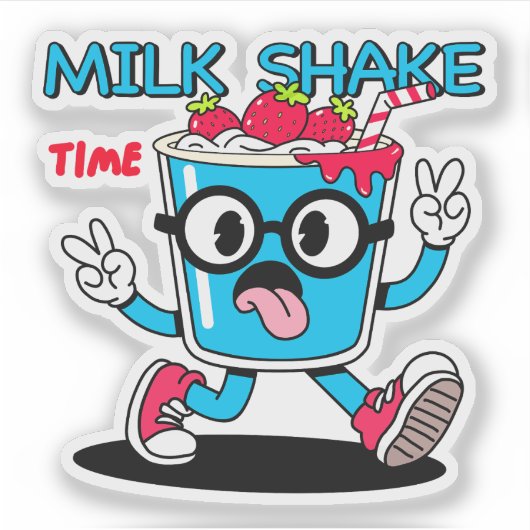 ミルクシェイク時間 シール (正面)