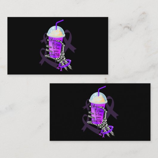 ミルクシェイク膵臓がん保持骨組み 名刺 (正面/裏面)