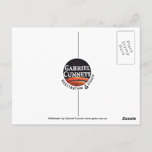 ミルクシェイク ポストカード (裏面)