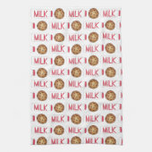 ミルクジャグチョコレートチップクッキースナック食品グルメ キッチンタオル (縦)