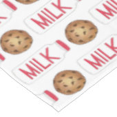 ミルクジャグチョコレートチップクッキースナック食品グルメ テーブルクロス (アングル)