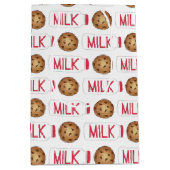 ミルクジャグチョコレートチップクッキースナック食品グルメ ミディアムペーパーバッグ (正面)