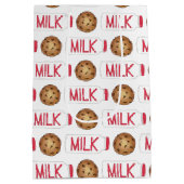 ミルクジャグチョコレートチップクッキースナック食品グルメ ミディアムペーパーバッグ (裏面)