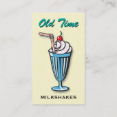 ミルクセーキのアイスクリーム店の名刺 名刺 (裏面)