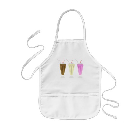 ミルクセーキのエプロン 子供用エプロン (正面)