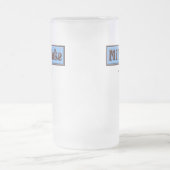 ミルクセーキの(青い)マグ フロストグラスビールジョッキ (中央)