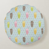 ミルクセーキパターン ラウンドクッション (裏面)
