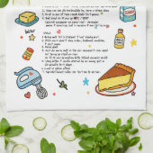 ミルクタルトレシピタオルアフリカーンス キッチンタオル (折り畳み)