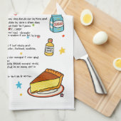 ミルクタルトレシピタオルアフリカーンス キッチンタオル (四つ折り)