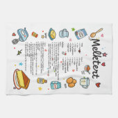 ミルクタルトレシピタオルアフリカーンス キッチンタオル (横)