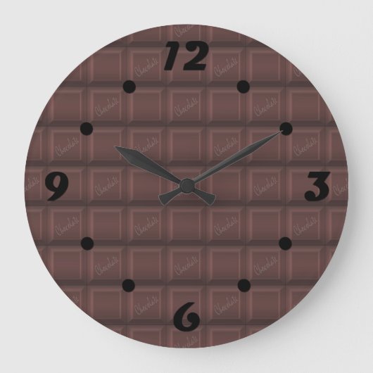 ミルクチョコレート ラージ壁時計 (正面)