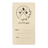 ミルクチーズ |ヴィンテージ農場ヤギ羊の牛 ラベル (正面)