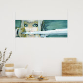 ミルクティスル忍者ガールアートポスター ポスター (キッチン)