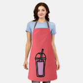 ミルクティピンクバブルティー エプロン (着用した状態)