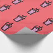 ミルクティピンクバブルティー ラッピングペーパー (角)