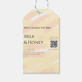 ミルクハニーソイキャンドル事業  QRコード テキストを追加 ギフトタグ