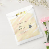 ミルクハニーソイキャンドル事業 QRコード テキストを追加 フェイバーバッグ (封をした状態)