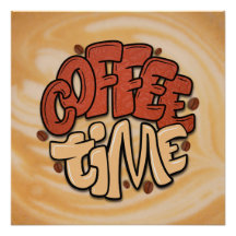 ミルクフォームにコーヒーの時間単語