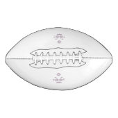 ミルクホワイトクラシックバラ装飾デザイン アメリカンフットボール (正面)