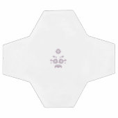 ミルクホワイトクラシックバラ装飾デザイン サッカーボール (フラット)