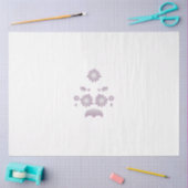 ミルクホワイトクラシックバラ装飾デザイン 薄葉紙 (クラフト)