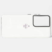 ミルクホワイトクラシックバラ装飾デザイン SAMSUNG GALAXYケース (左側面)