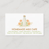 ミルクボトル水カラーフローラ 名刺 (正面)