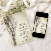 ミルクボトル農場結婚の 招待状