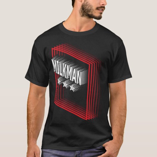ミルクマンジョブタイトル評価レトロ Tシャツ (正面)