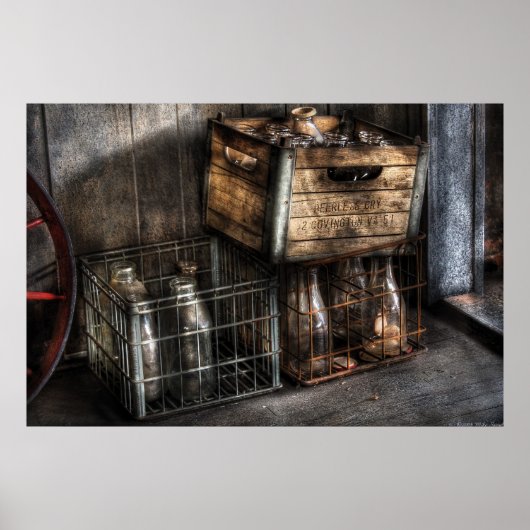 ミルクマン – ボックス内のボトル ポスター (正面)